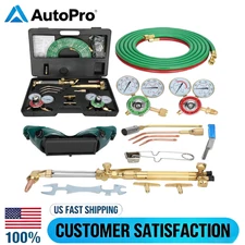 17-Piece Set Oxygen and Acetylene Gas Torch and Welding Kit Portable Cutting Kit