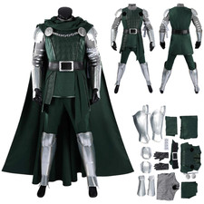 Dr.Doom Cosplay Costume Deluxe uniform Men's fullset Halloween Carnival party