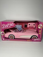Mattel Hot Wheels Barbie the Movie RC Corvette Car Pink HPW40 New      