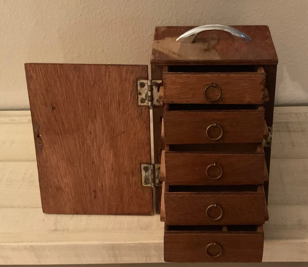 ebay wooden tackle box Wood Tacklebox  Cisco's Gallery Unbranded Wooden Fishing Tackle Boxes