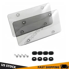2pcs Unbreakable License Plate Bubble Covers Universal Fitment Protector License