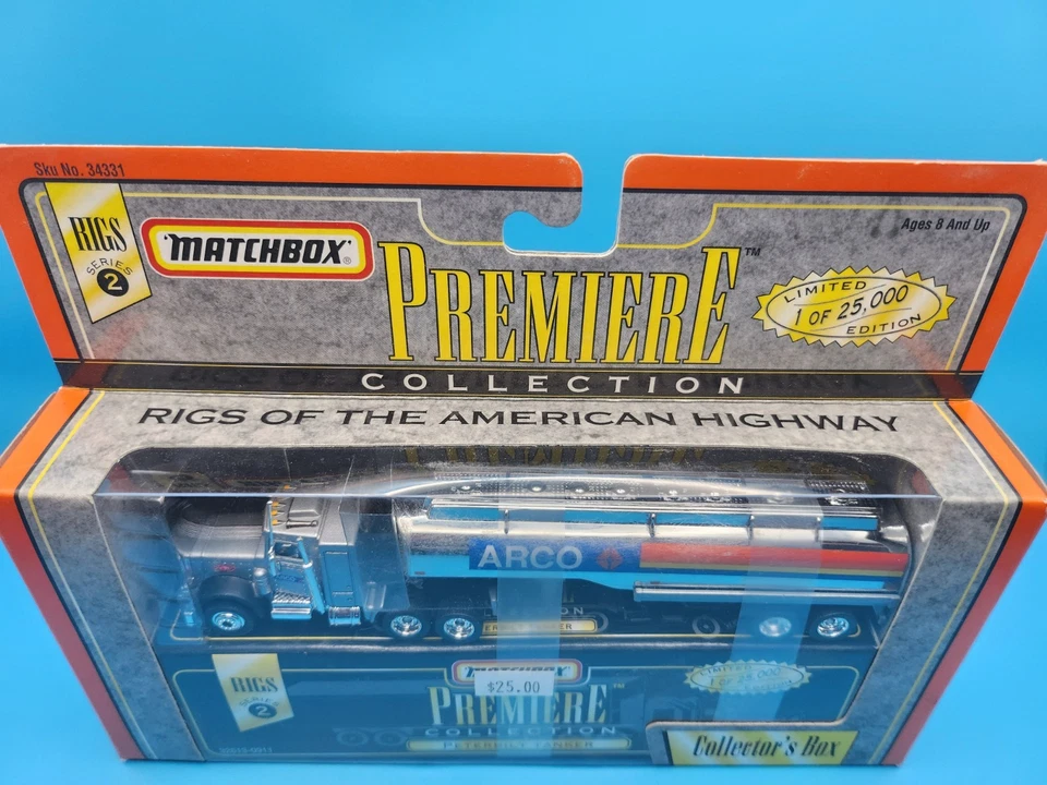 Matchbox Z99 PREMIERE COLLECTION RIGS Series 2 ARCO Oil Peterbilt Tanker SEALED - Image 3 of 3