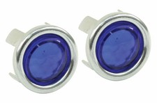 Empi 9491 Tail Light Blue Dots Pair For Vw Bug Ghia Type 3 Type 2 Bus