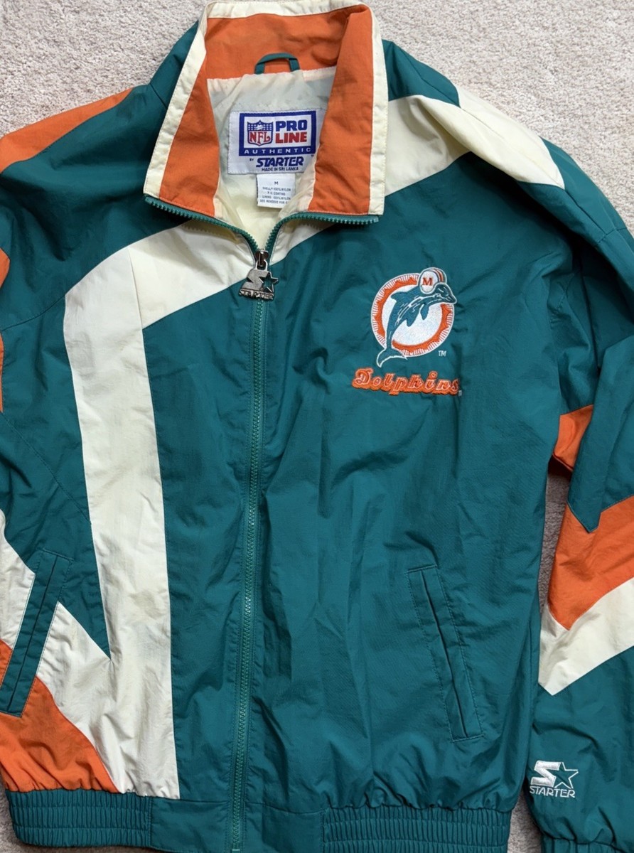 応援グッズ 90s VINTAGE MIAMI DOLPHINS PROLINE Vintage 90s Miami Dolphins Pro Line Starter NFL Windbreaker
