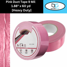 24 Rls Pink Heavy Adhesive Duct Tape 2" x 60 Yards 9 Mil Industrial Grade Tape