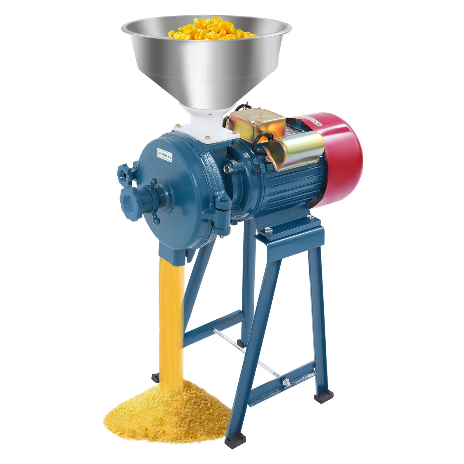 Electric Grain Mill Dry Flour Grinder Feed Mill Cereals Corn Wheat Spices 2200W