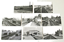 8 photos of MARKET DRAYTEN (Salop) GWR branch railway stations ? job lot