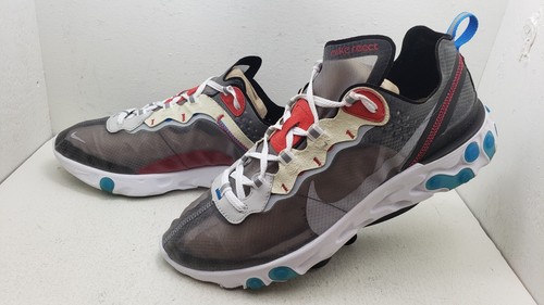 Nike React Element 87 Dark Grey Blue (AQ1090-003) Size 10.5 - Picture 7 of 14