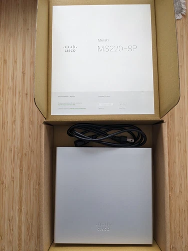 Cisco Meraki ms220-8p switch with PoE capability