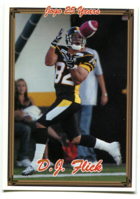 2005 Jogo D.J. Flick Card #42 Hamilton Tiger-Cats Slippery Rock | eBay