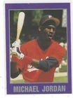 RARE STAR STARZ CARD MICHAEL JORDAN #NNO - BIRMINGHAM BARONS / CHICAGO BULLS