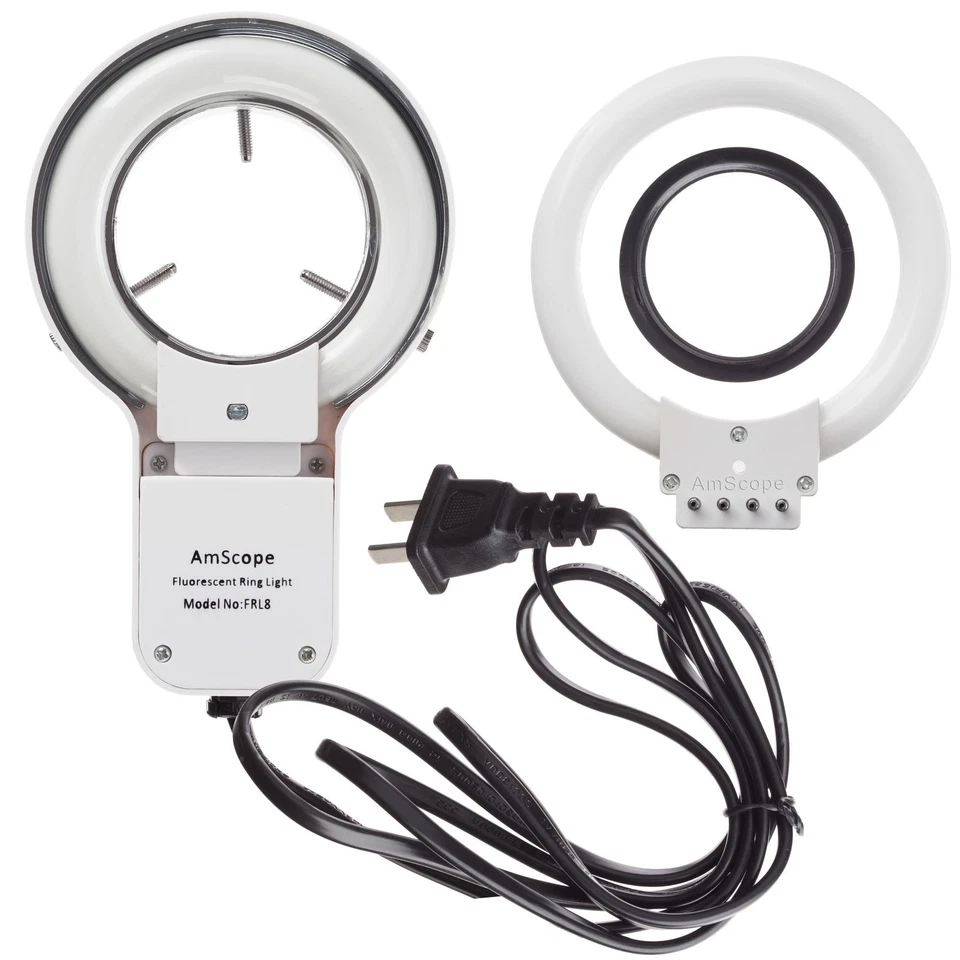 Microscopio zoom estéreo Amscope 7X-45X Simul-Focal Boom + cámara de 10 MP + luz de harinas Foto 3 de 4