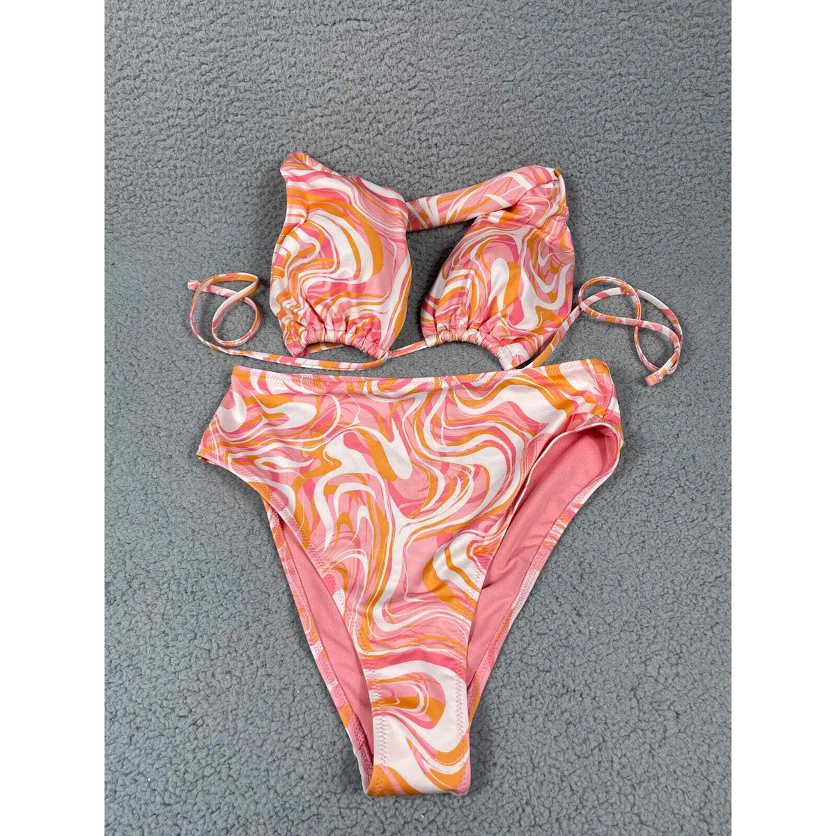 H&m shop pink swimsuit