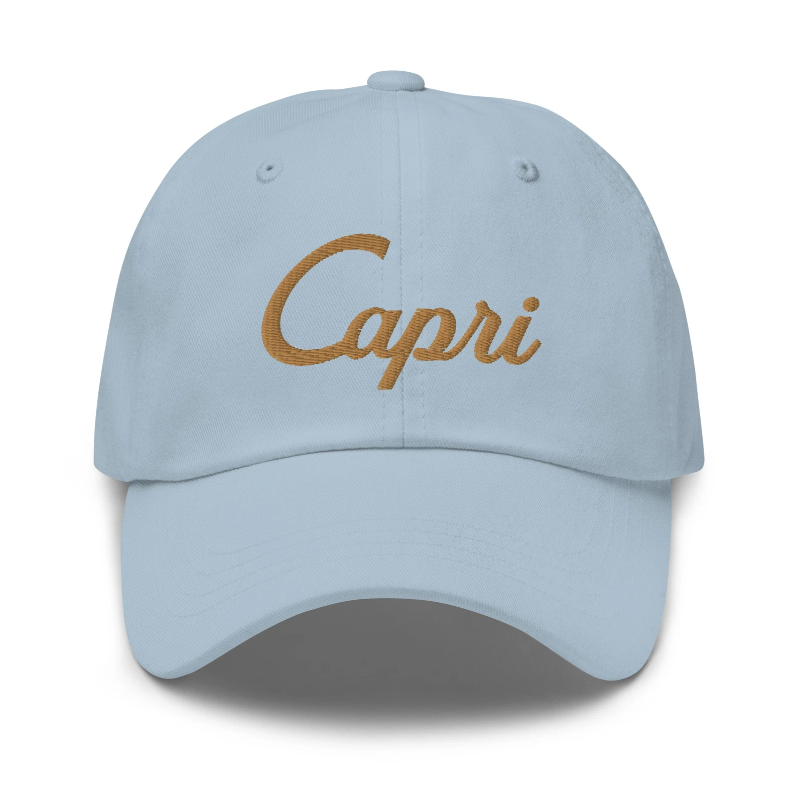 Capri Embroidered Dad Hat, Italy Cap, Baseball Cap