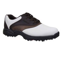 Mens Footjoy Fj Greenjoys Golf Shoes 45402 White / Brown / Tan Size 11 Wide on sale Mens Footjoy Fj Greenjoys Golf Shoes 45402 White / Brown / Tan Size 11 Wide on sale
