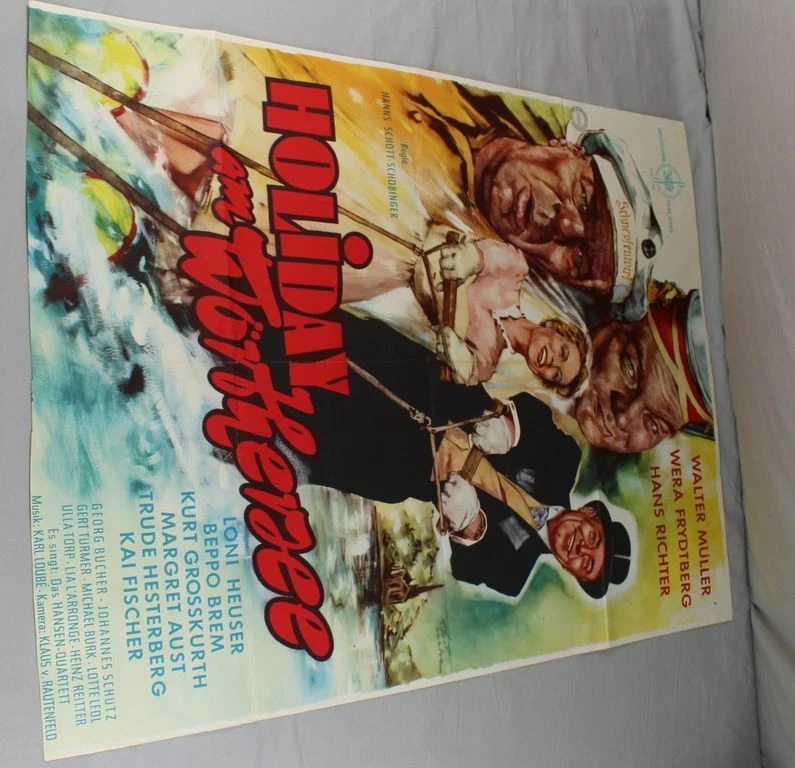 altes Filmplakat - Holiday am Wörthersee - 80,5 x 59,5 cm. - Orig. von 1956 /114