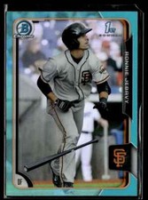 2015 Bowman Chrome Draft Aqua Refractor Ronnie Jebavy San Francisco Giants #79