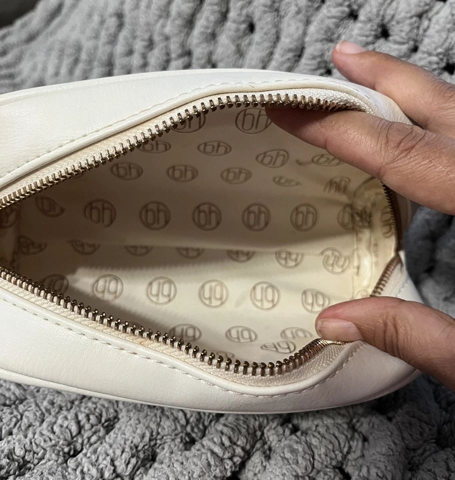 Elegante estuche de viaje maquillaje cosmético sujetador blanco Foto 3 de 4