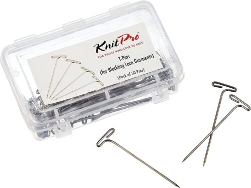 KnitPro 10873 T-Pins, T Needles, 50-Piece, Metal - Picture 1 of 4