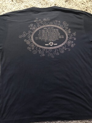 Atoms For Peace W.A.S.T.E. 2010 Tour T Shirt Thom Yorke Radiohead