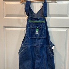 Vintage Liberty Dungarees Work Overalls Blue Denim Size 40x32 Carpenter Work USA