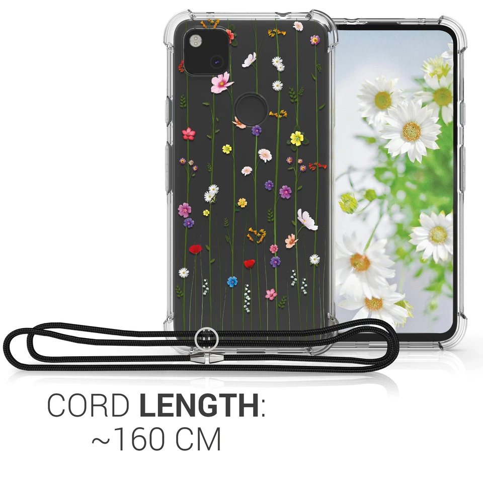 Cover in silicone per Google Pixel 4a con Cordino Tracolla - Immagine 3 di 4