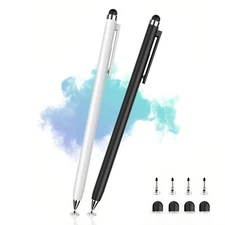 2 in 1 Touch Screen Pen Stylus Universal For iPhone iPad Samsung Tablet Phone