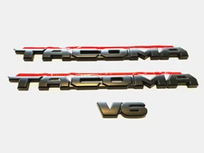 3 PCS 2016-2023 Tacoma BLACKOUT EMBLEM OVERLAY KIT V6 TRD OFF ROAD