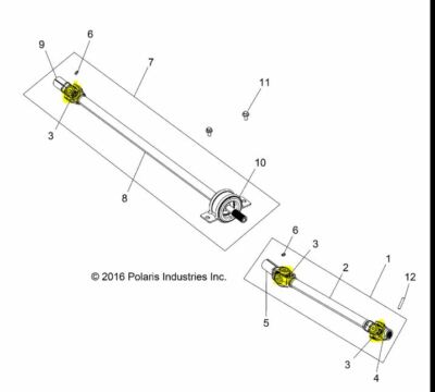 ATV Front Rear Shaft Bearing Front & Rear Prop Shaft Bearing Carrier & U- Joint For Polaris RZR S 4 900 1000 XP Polaris Rzr Body Parts - Foto 7