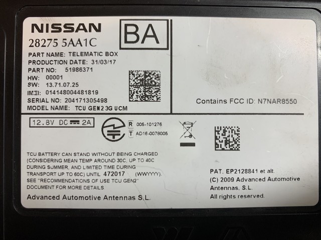 Nissan telematic box