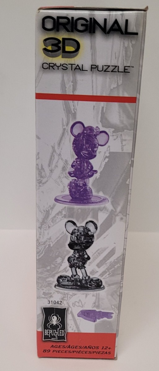 Be Puzzled Minnie And Mickey Mouse 3D Puzzle. Crystal Puzzle. 89