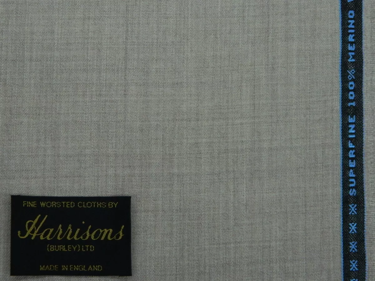 SUPERFINE WOOL WORSTED SUITING FLANNEL, SEMI MILLED, SAND, 3.5MTRS