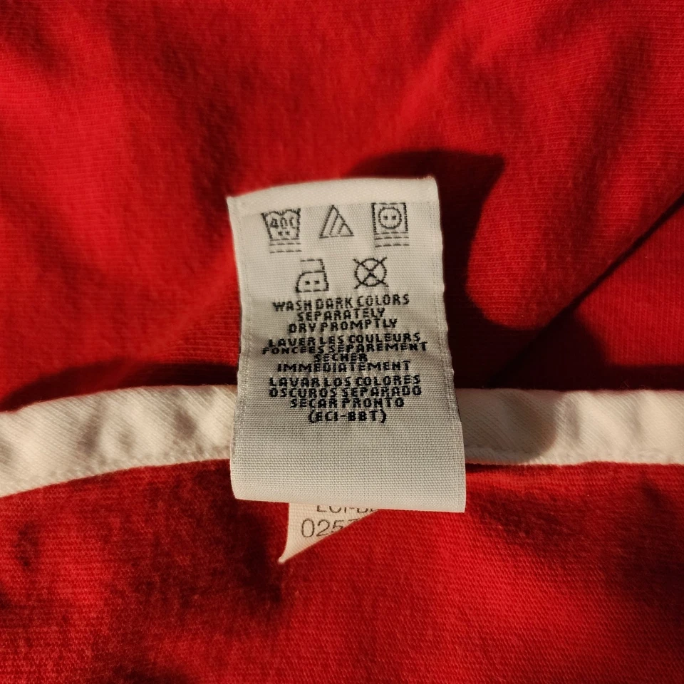 Tommy Hilfiger Logo Rojo Manta Bebé Lovey Borde Blanco 26x26 De Colección 2003  Foto 4 de 4