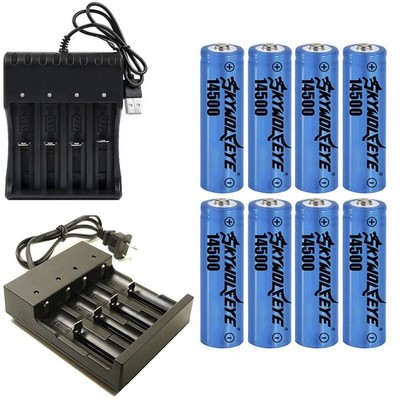 14500 Battery 2800mAh Li-ion 3.7V Rechargeable 14500 Battery USA FAST SHIP