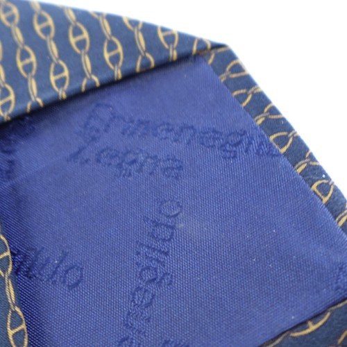 Menge 4 Luxus italienische Seidenkrawatten Zegna Valentino Ferré Lederer de Paris - Bild 4 von 6