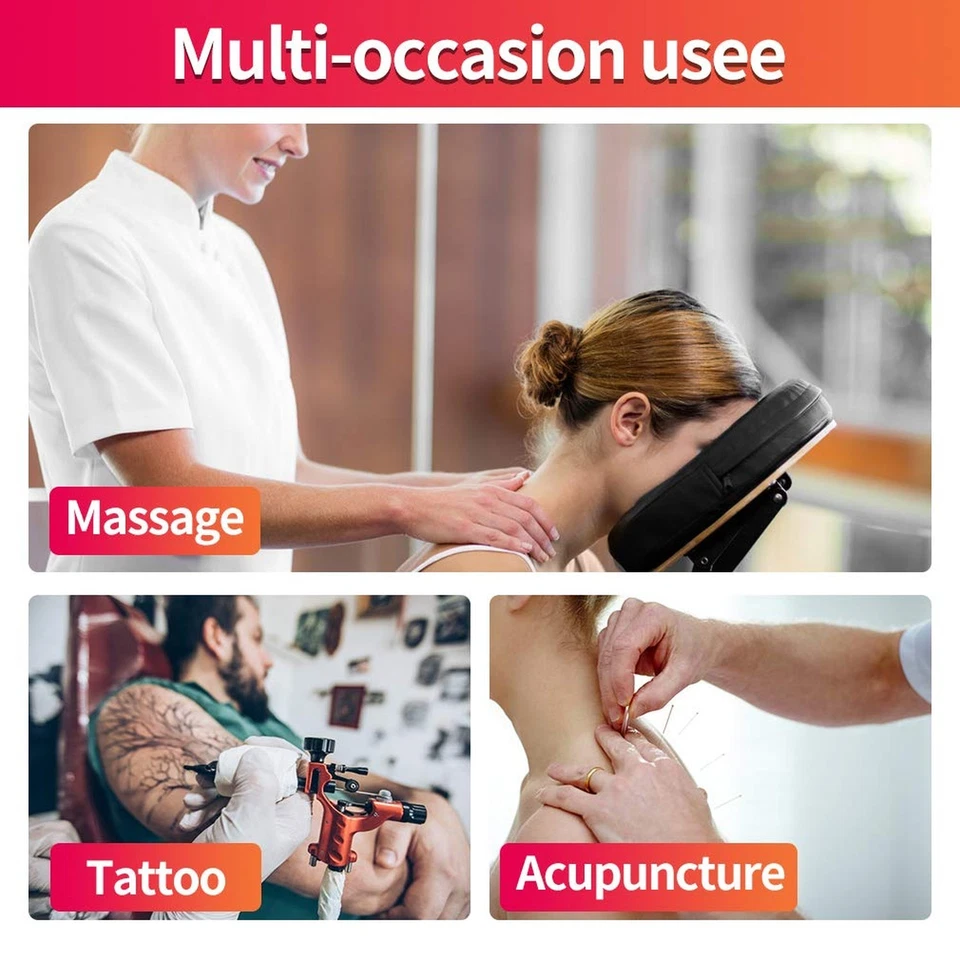 Silla de Masaje Portátil para Tatuaje y Spa Silla de Terapia de Masaje Plegable con... Foto 4 de 4