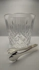 Beautiful vintage Waterford Crystal Lismore Ice Bucket w/ Tongs new in box