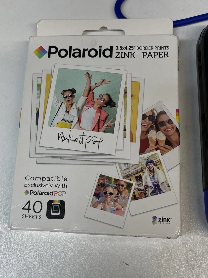 Polaroid POP Instant Print Digital Camera Purple w/ Charger And Extra Film Works - Image 4 of 4