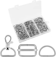 nuts OT nuts 70 StüCk Metall Drehbare Karabinerhaken Mit D-Ringen Triglide-Schie