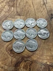 Mixed Lot of 10 Buffalo Nickels US Coins no Reserve