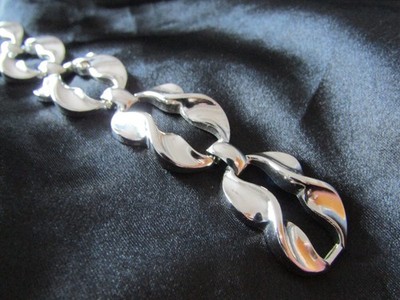 Bracelet 925 Silver Sterling Chunky   Bracelet   (M5QV)