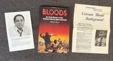 Bloods An Oral History of the Vietnam War by Black Veterans Terry Wallace 1st Ed