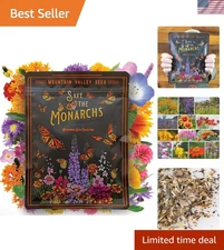 Drought Tolerant Wildflower Seeds - 100K Mix for Colorful Gardens, Save Monarchs