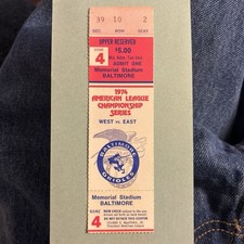 1974 MLB ALCS Baltimore Orioles V. Oakland Athletics Memorial Stadium Game 4