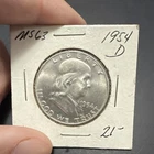 1954-D Franklin Half Dollar 50C Business Strike 90% Silver (0.9) KM#199