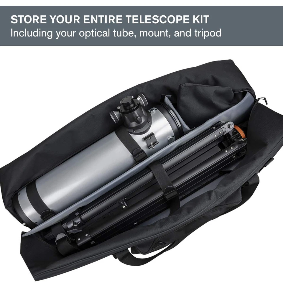 Celestron 40 Inch Telescope Soft Case Durable Waterproof Travel Bag Accessories - Image 2 of 4
