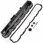 APDTY 375085 Valve Cover Kit With Gasket For AMC/Jeep 4.2L Straight 6 (7-Hole)
