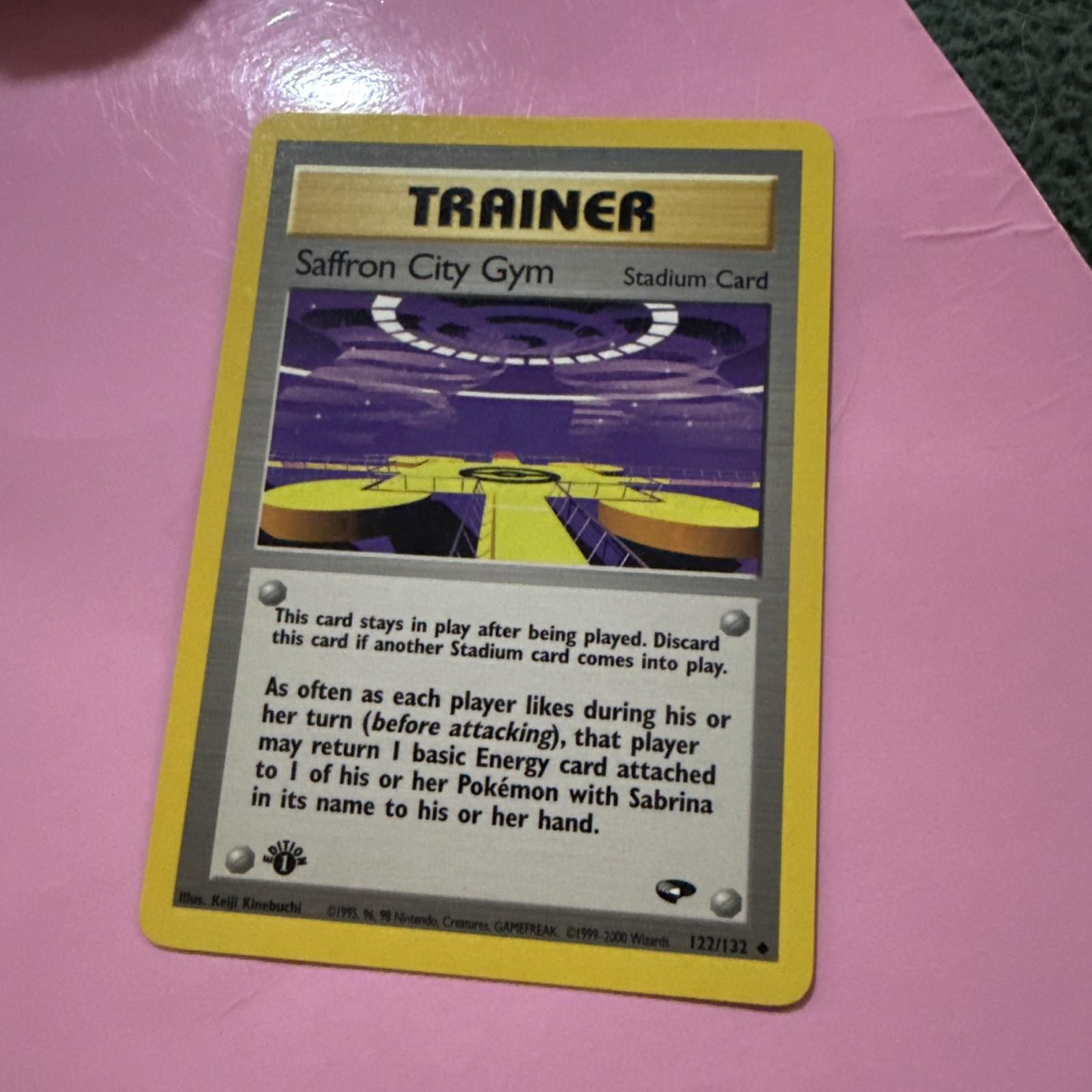Pokémon Cards Saffron City Gym 122/132 Gym Challenge FIRST EDITION - (NM)