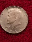 1964 KENNEDY Half Dollar Coin - 90% Silver  - Philadelphia circulated and sharp!