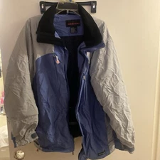 Kemper Mens Jacket  M Medium Outdoor Sport Gray & Blue Ski Skiing Snowboard